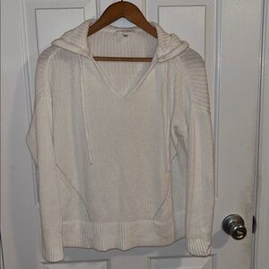 Make offer! Haven Well Within White Knit Hoodie pullover Sweater XS fits Medium
